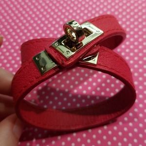 Red Double Wrap Bracelet